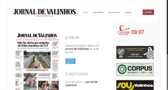 Desktop Screenshot of jornaldevalinhos.com.br